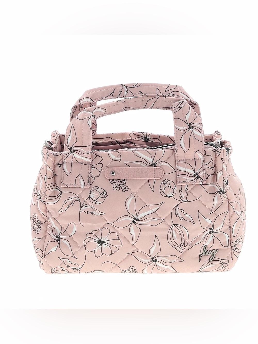 lug Jitterbug Pink Floral Quilted Crossbody NWOT Sketch Floral